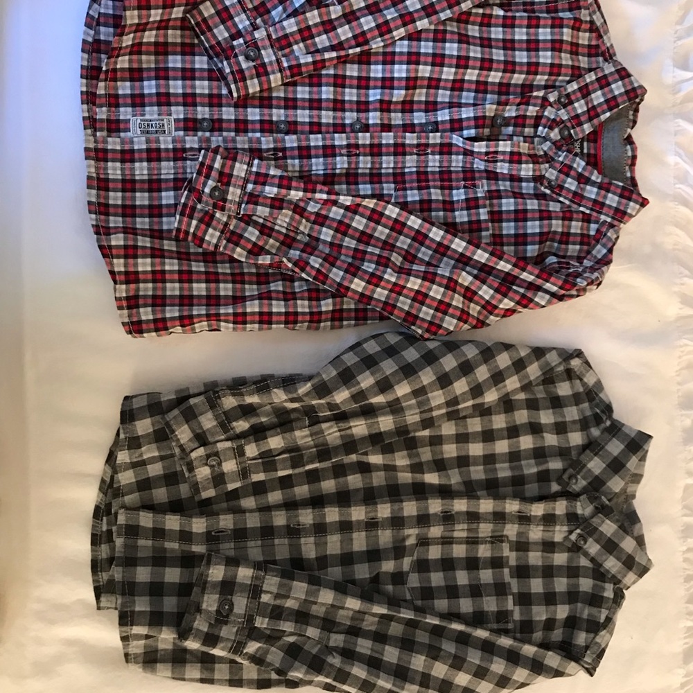 Bundle two size 5 Oshkosh B’gosh long sleeves boys shirts